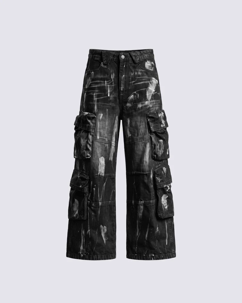 BARREN Series | Apocalyptic Pilgrimage Cargo Wide Pants
