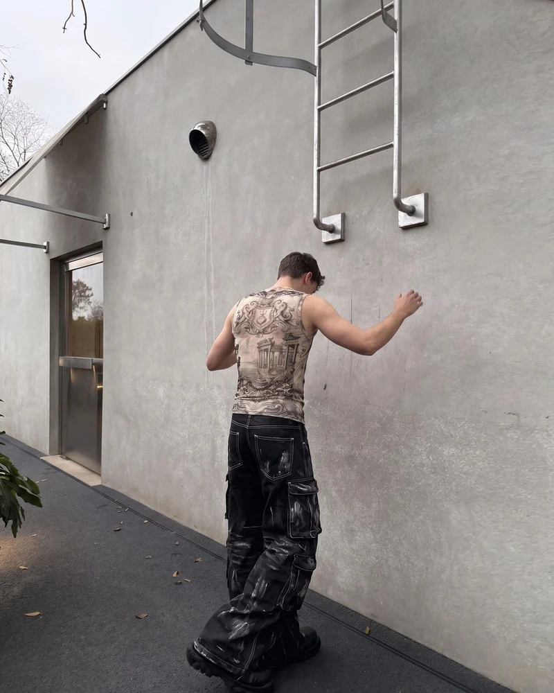 BARREN Series | Apocalyptic Pilgrimage Cargo Wide Pants