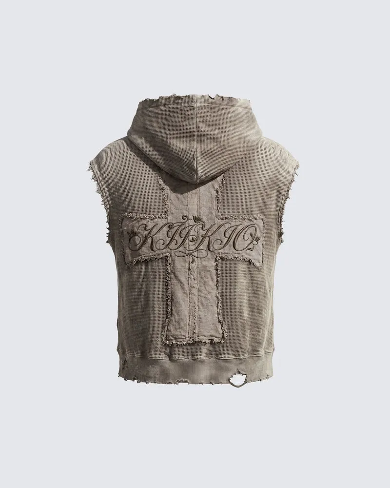 BARREN Series | Apocalyptic Pilgrimage Cross Hooded Vest