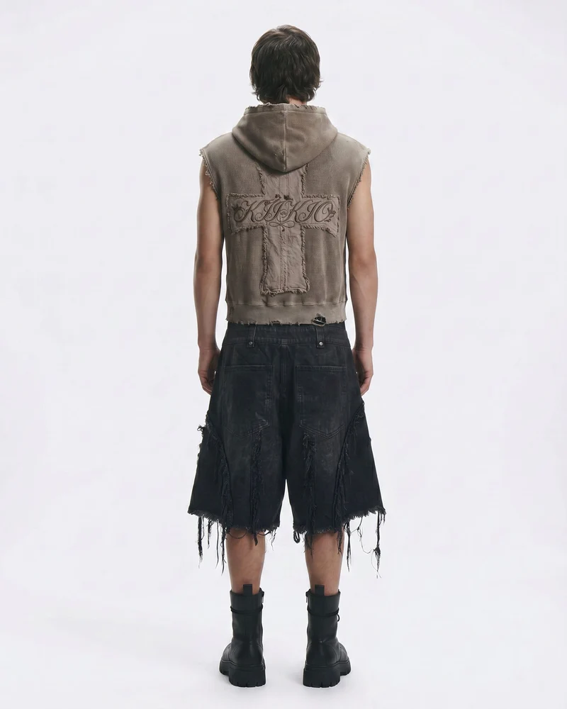 BARREN Series | Apocalyptic Pilgrimage Cross Hooded Vest