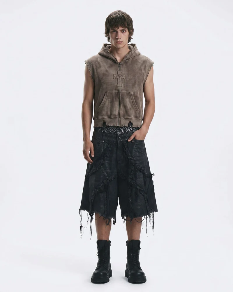 BARREN Series | Apocalyptic Pilgrimage Cross Hooded Vest