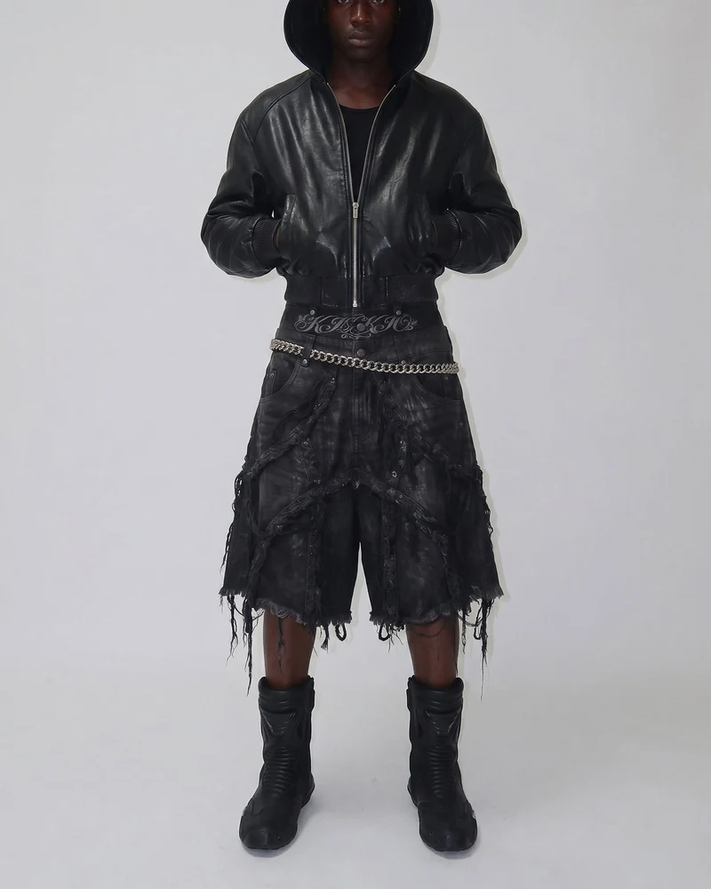 BARREN Series | Apocalyptic Pilgrimage Distressed Wide Shorts