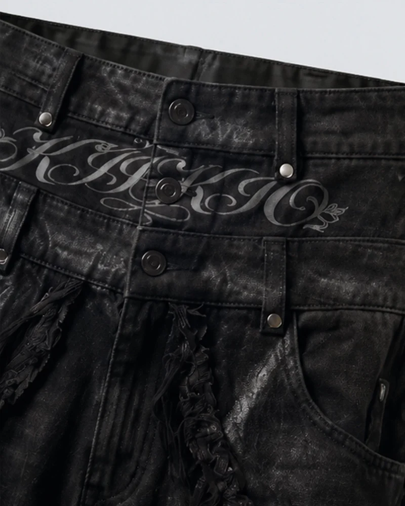 BARREN Series | Apocalyptic Pilgrimage Distressed Wide Shorts