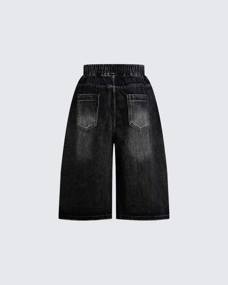 KIIKIO High Street Cloud Deconstructed Cropped Jeans