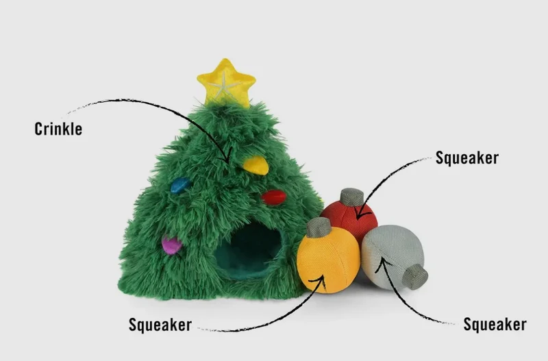 Hundespielzeug Weihnachtsbaum