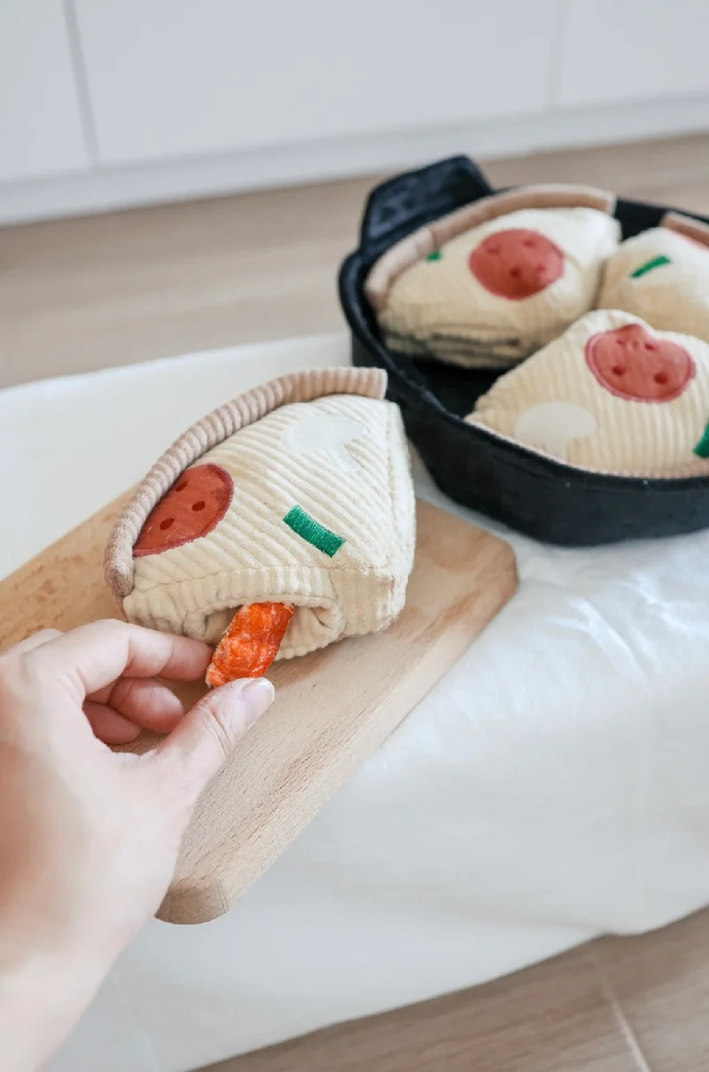 Hundespielzeug Pizza