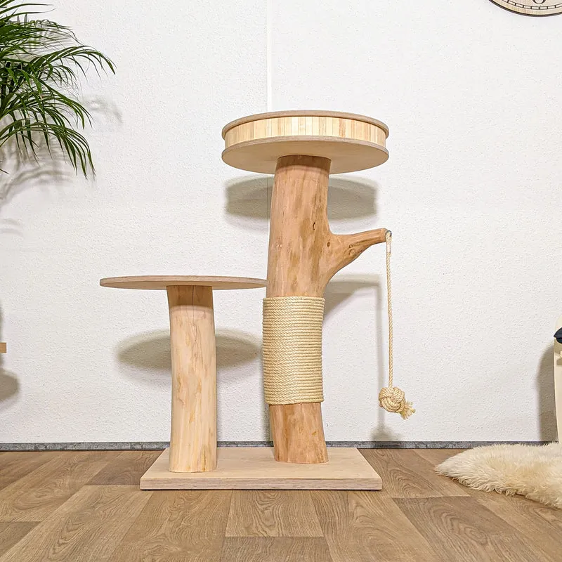 Naturkratzbaum 4250 Kratzbaum Natur Holz Design 102 cm hoch Katzenbaum