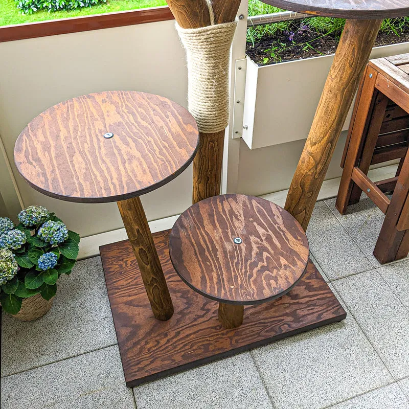 Naturkratzbaum CA0030 Kratzbaum Natur Holz Design 180 cm hoch Katzenbaum