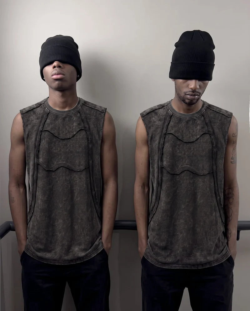 KIIKIO Retro Frayed Sleeveless Vest