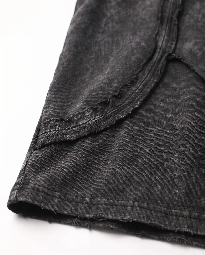KIIKIO Retro Frayed Sleeveless Vest