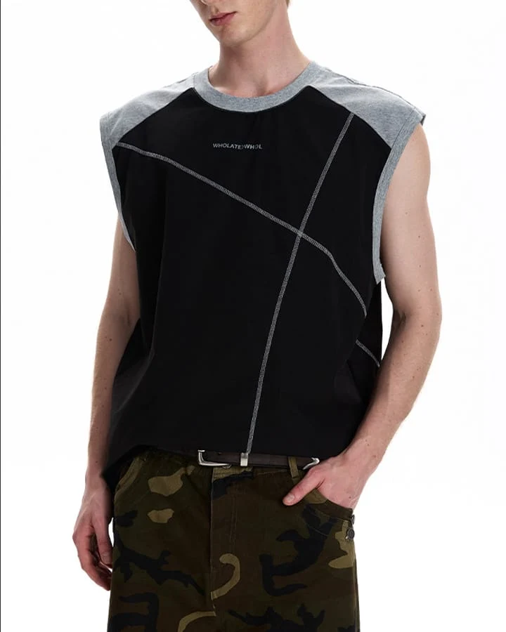 Deconstructed Stitched Ice-Feel Quick-Dry Summer Tank Top