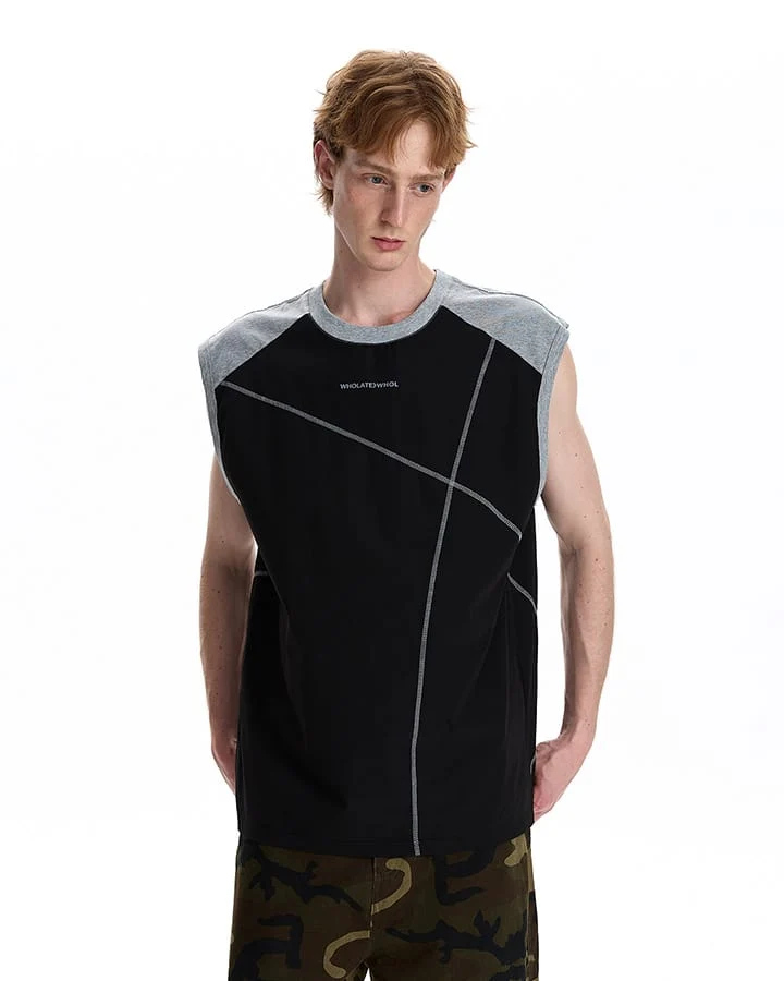 Deconstructed Stitched Ice-Feel Quick-Dry Summer Tank Top