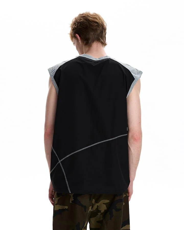Deconstructed Stitched Ice-Feel Quick-Dry Summer Tank Top