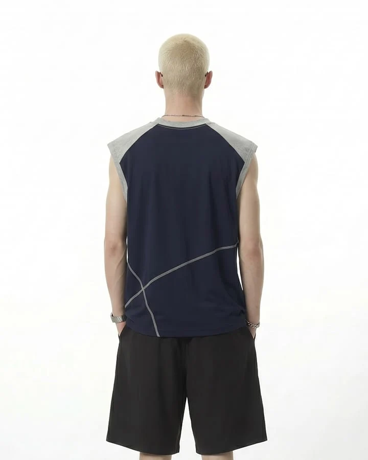 Deconstructed Stitched Ice-Feel Quick-Dry Summer Tank Top