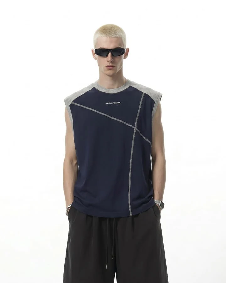 Deconstructed Stitched Ice-Feel Quick-Dry Summer Tank Top