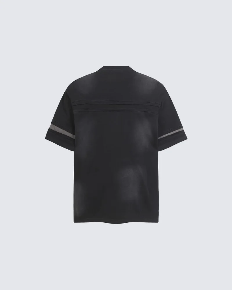 American Utility Contrast Panel Boxy New Tee