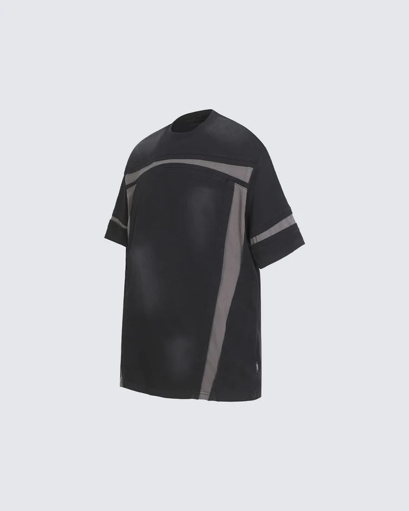 American Utility Contrast Panel Boxy New Tee
