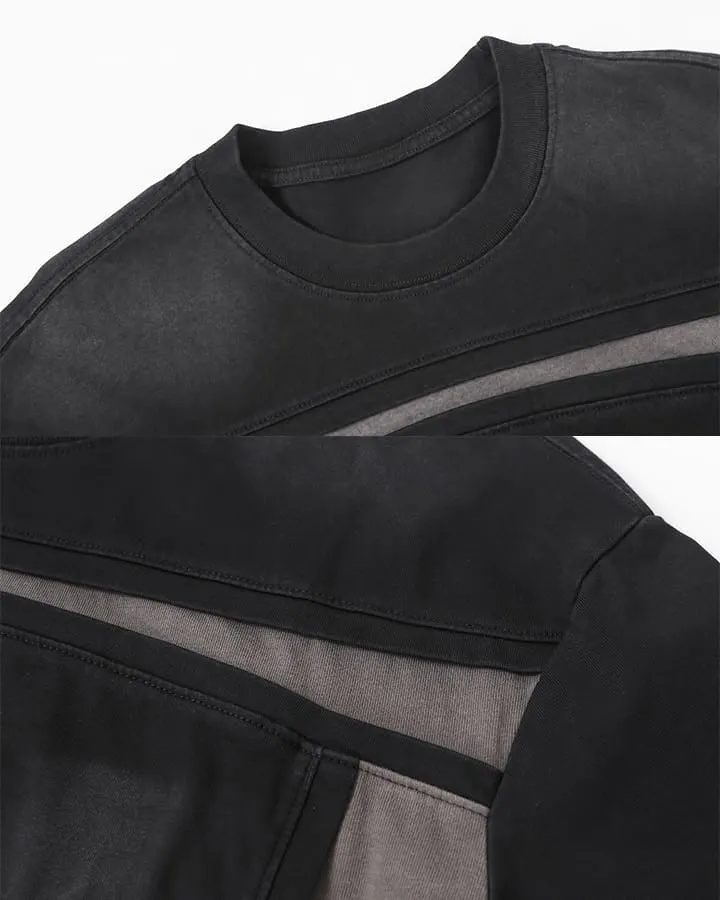 American Utility Contrast Panel Boxy New Tee