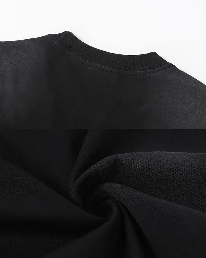 American Utility Contrast Panel Boxy New Tee
