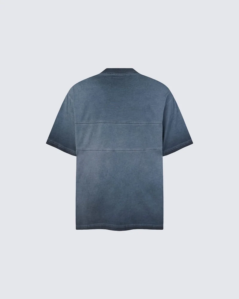 Utility Vintage Washed Double Pocket Henley Tee