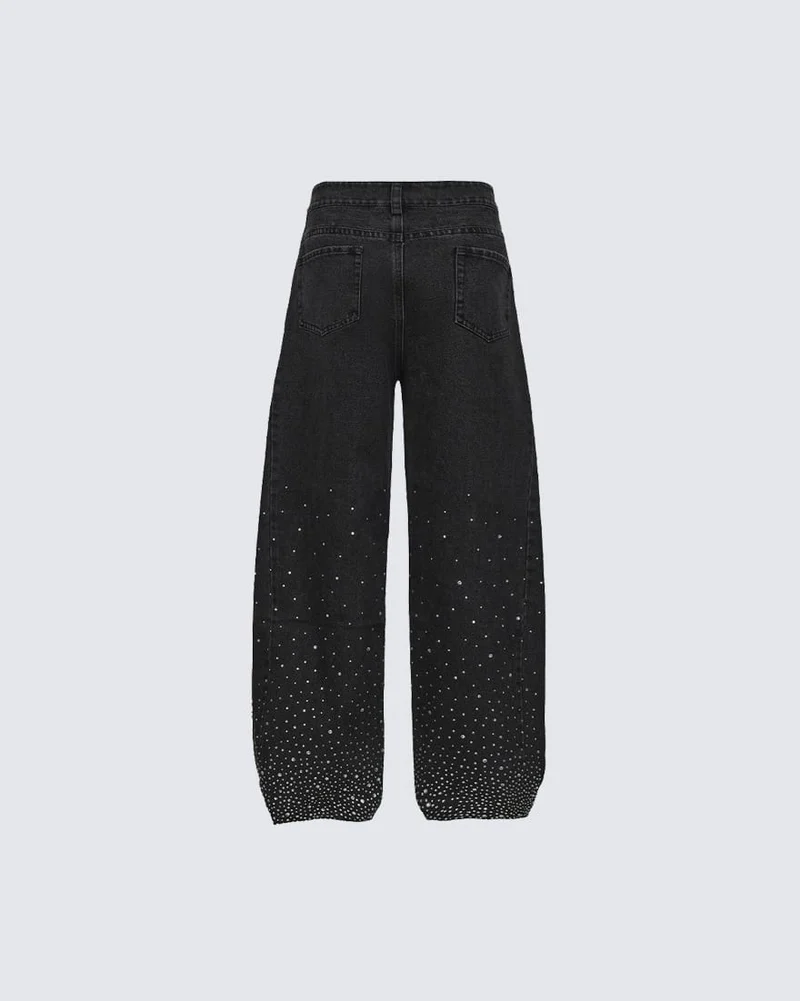 American Retro Street Style Shiny And Versatile Trousers