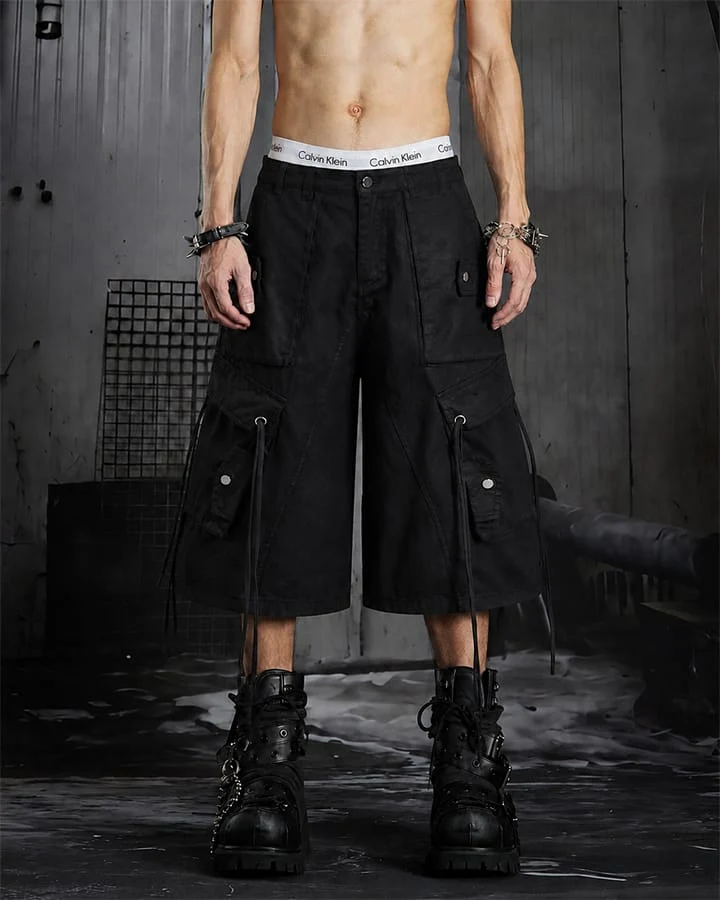 High-Street Drawstring Cargo Shorts