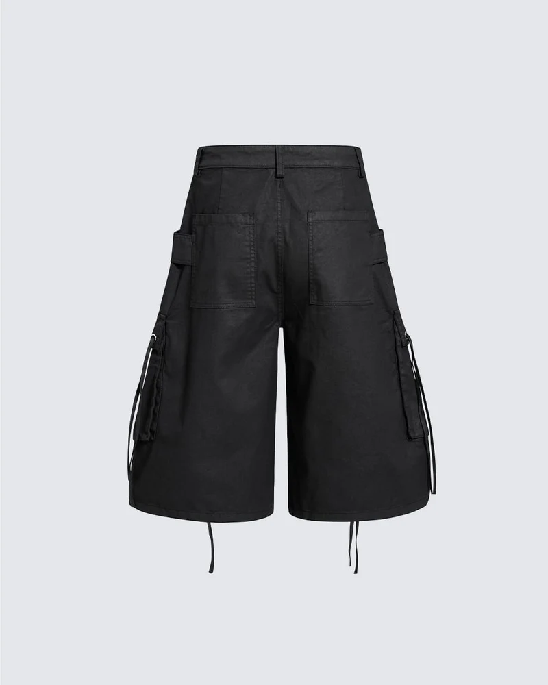 High-Street Drawstring Cargo Shorts