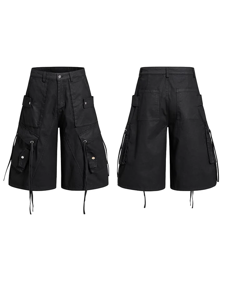 High-Street Drawstring Cargo Shorts