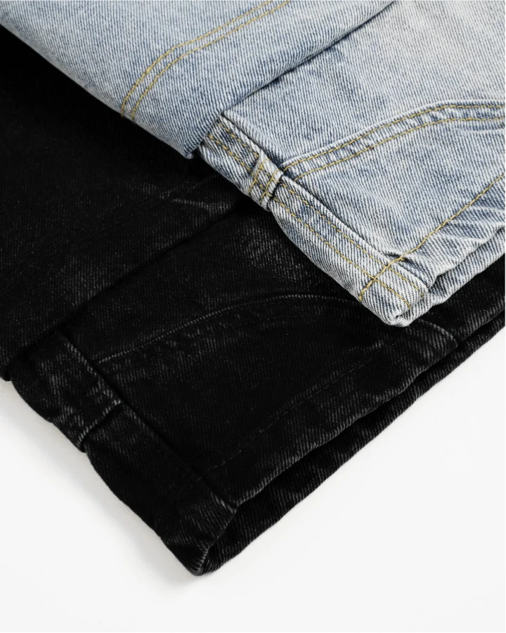 Vintage Washed Distressed Pocket Capri Pants