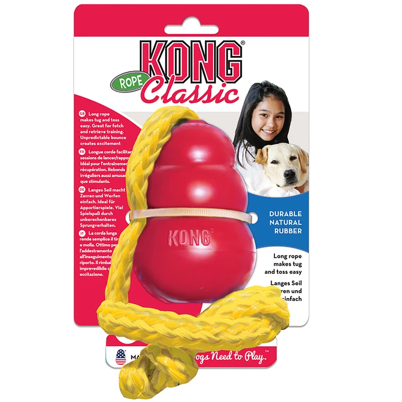 Hundespielzeug KONG® Classic mit Tau