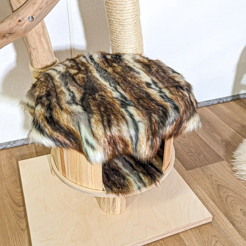 Naturkratzbaum 4194 Kratzbaum Natur Holz Design 144 cm hoch Katzenbaum