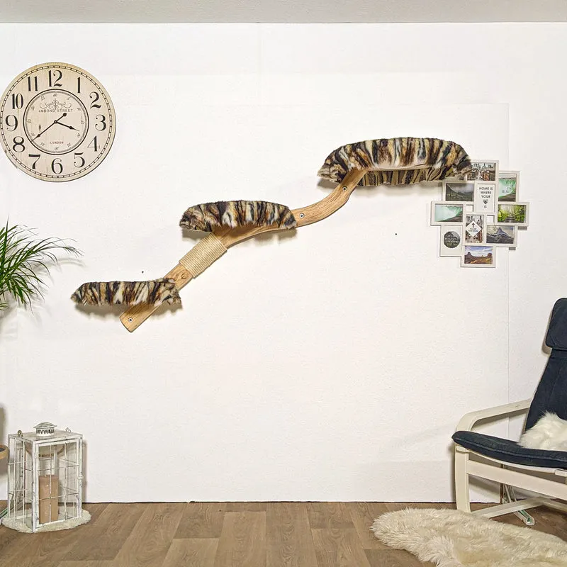 Wandkratzbaum 4175 Naturkratzbaum 183 cm Länge Kratzbaum Natur Holz Design