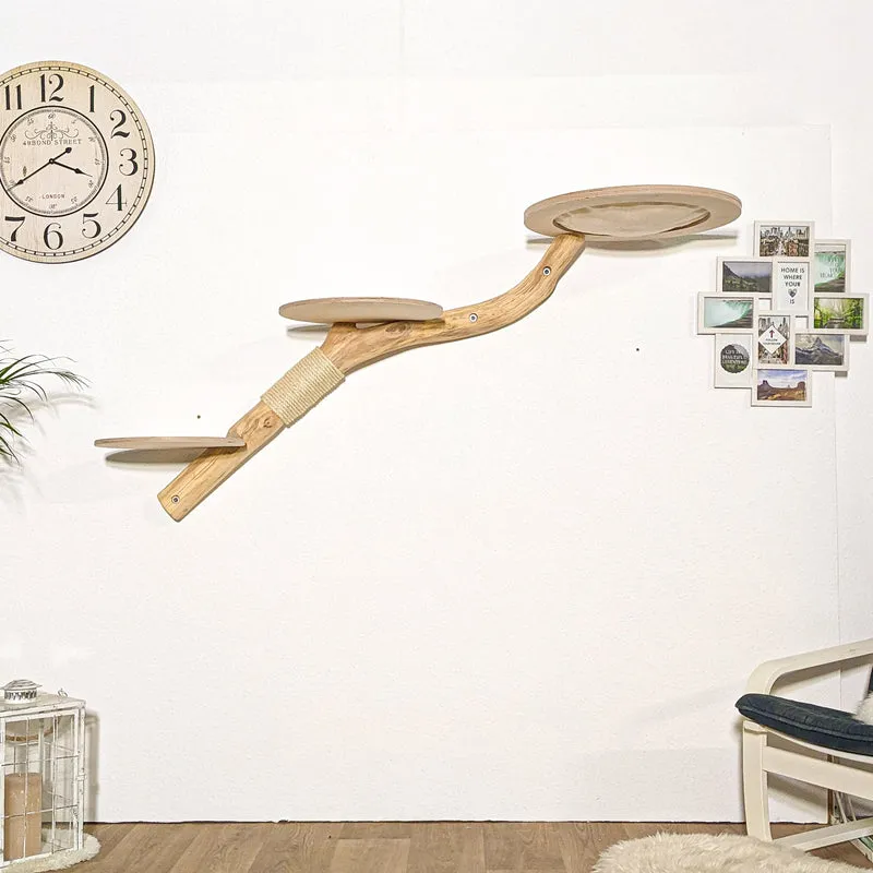 Wandkratzbaum 4175 Naturkratzbaum 183 cm Länge Kratzbaum Natur Holz Design