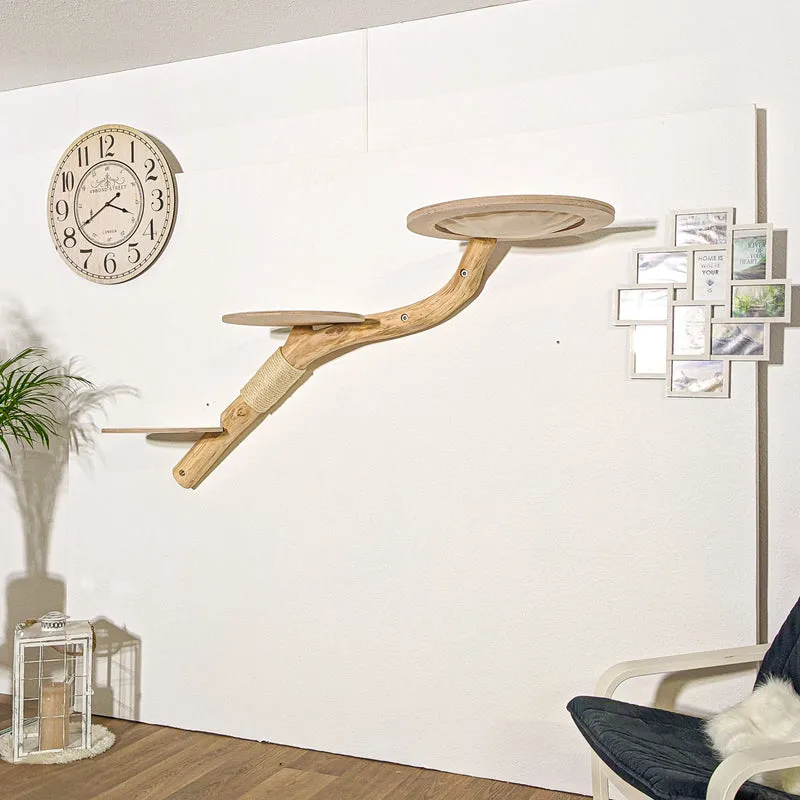 Wandkratzbaum 4175 Naturkratzbaum 183 cm Länge Kratzbaum Natur Holz Design