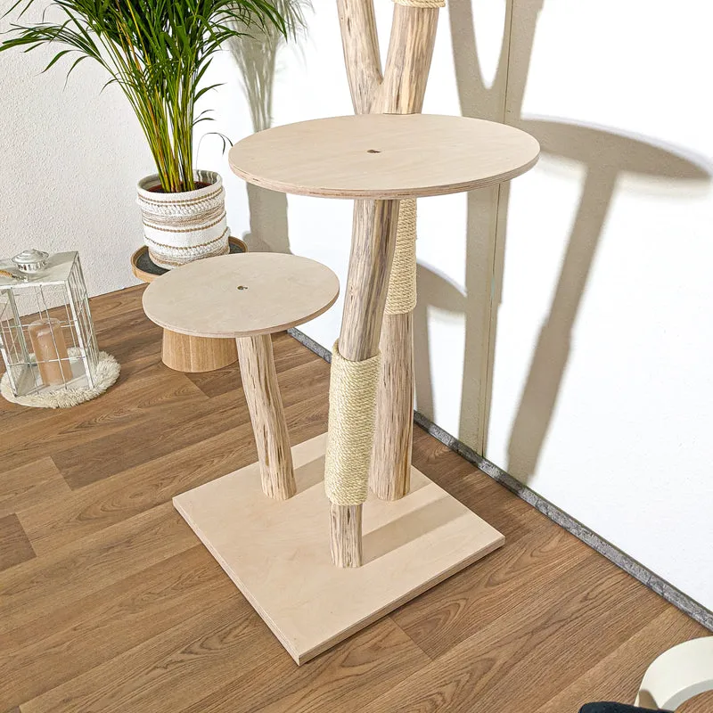 Naturkratzbaum 4171 Kratzbaum Natur Holz Design 178 cm hoch Katzenbaum