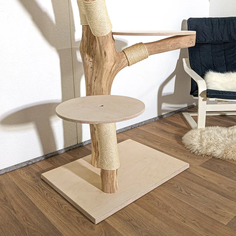 Naturkratzbaum 4163 Kratzbaum Natur Holz Design 193 cm hoch Katzenbaum