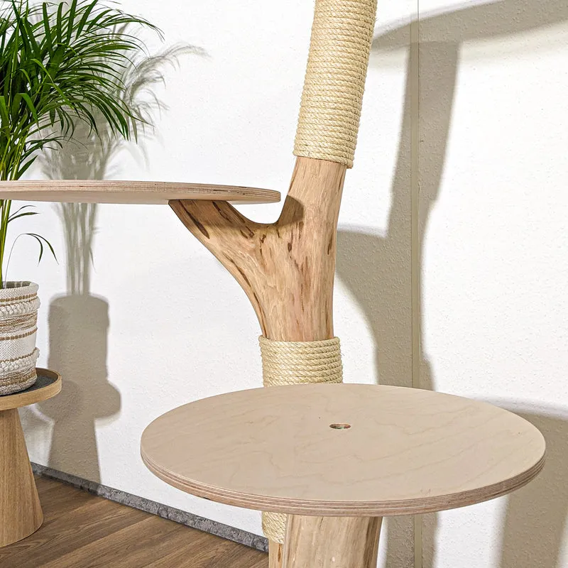 Naturkratzbaum 4157 Kratzbaum Natur Holz Design 123 cm hoch Katzenbaum