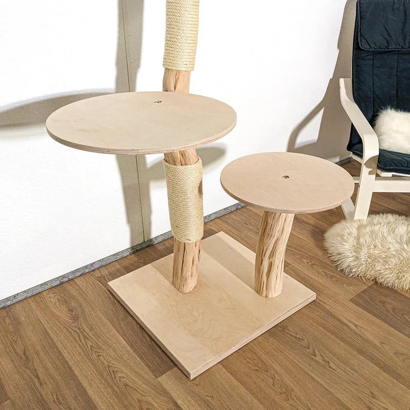 Naturkratzbaum 4157 Kratzbaum Natur Holz Design 123 cm hoch Katzenbaum