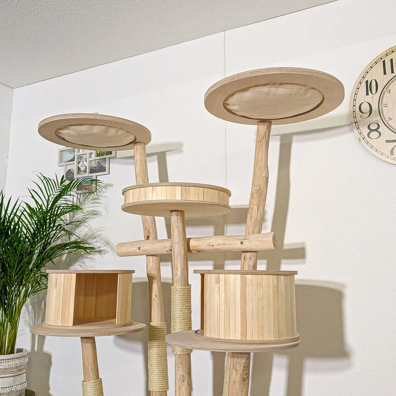 Naturkratzbaum C0056 Kratzbaum Natur Holz Design 181 cm hoch Katzenbaum