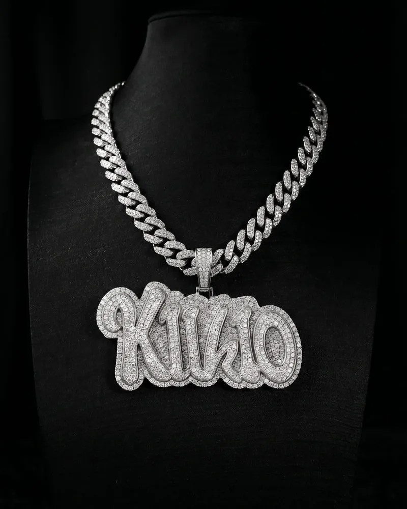 KIIKIO-Full Zirconia Alloy Cuban Link Necklace