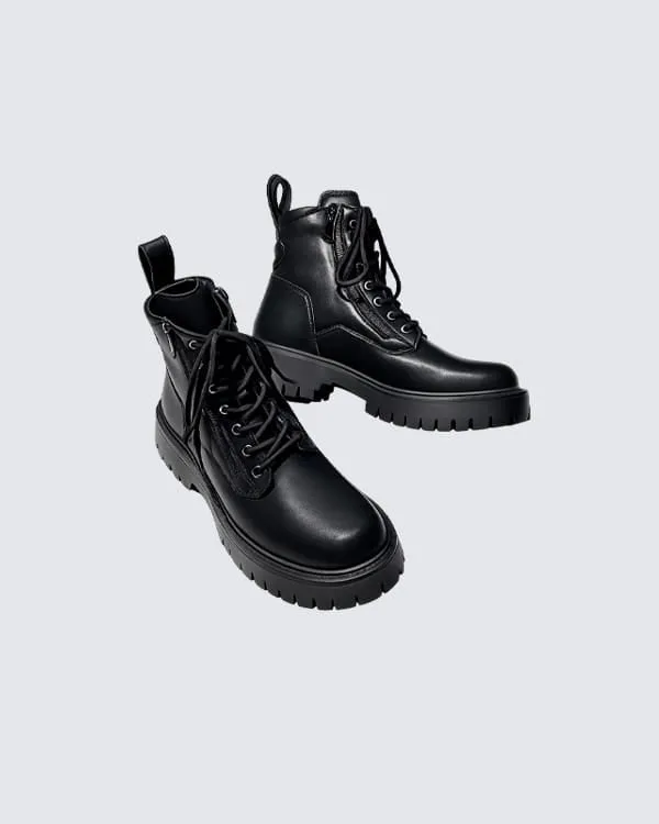 Side-Zip Workwear Martin Boots New