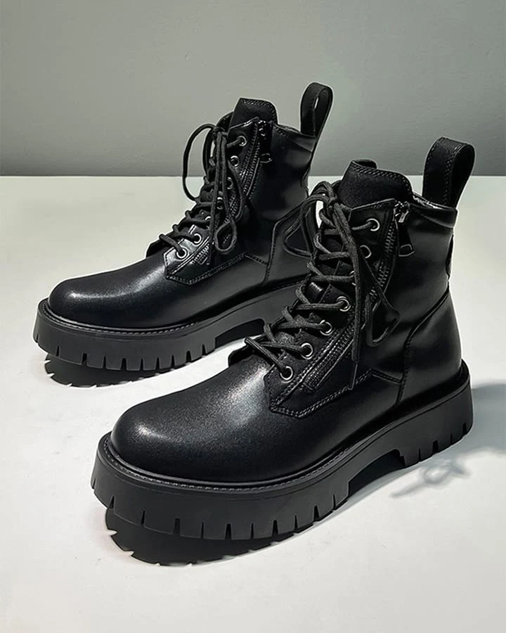 Side-Zip Workwear Martin Boots New