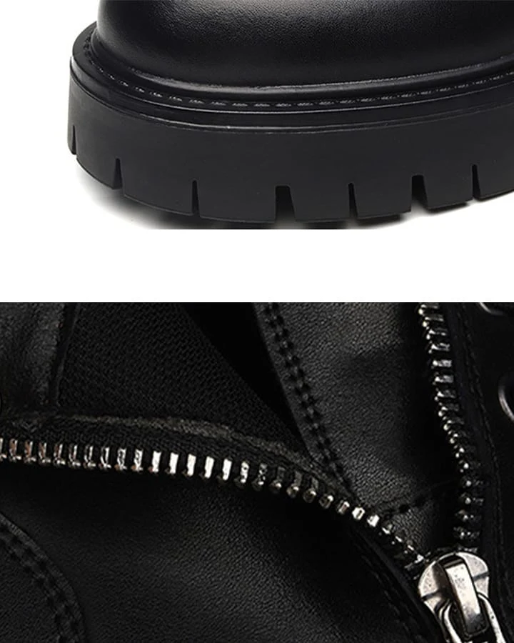 Side-Zip Workwear Martin Boots New