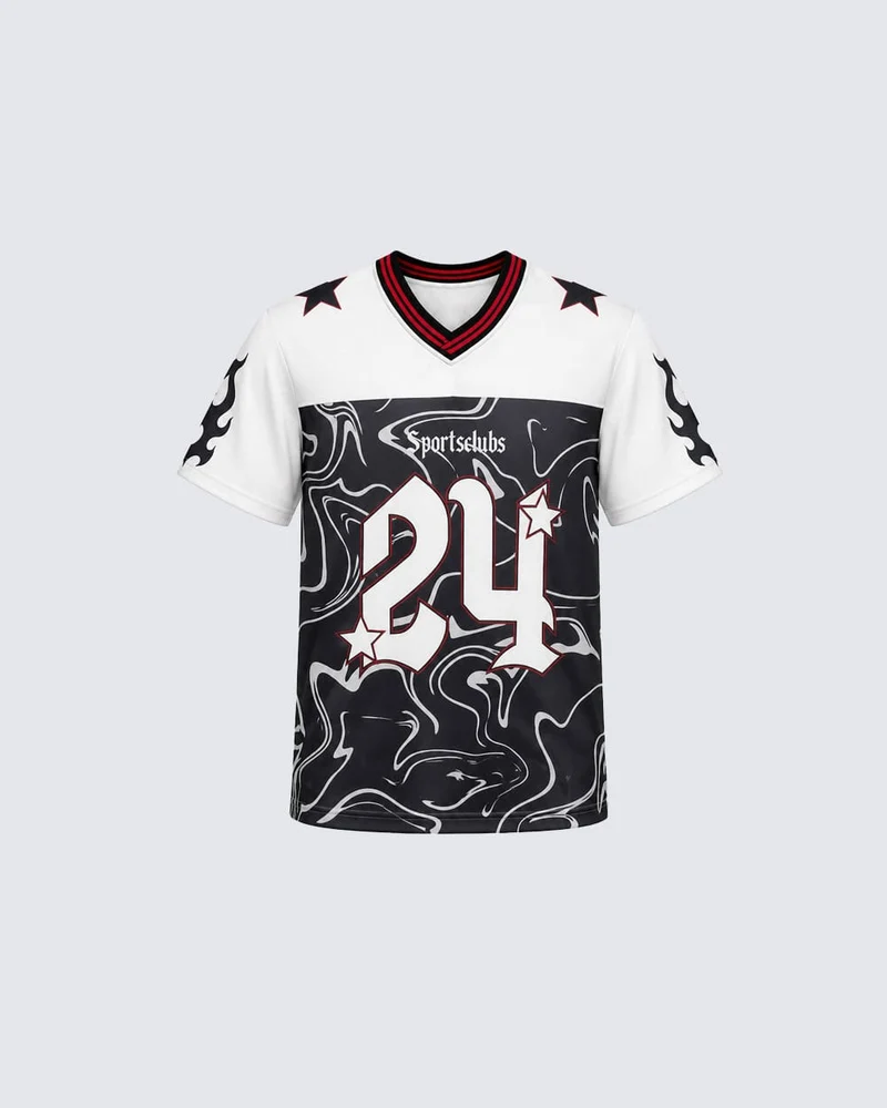 Vintage Star Number Mesh Jersey Tee