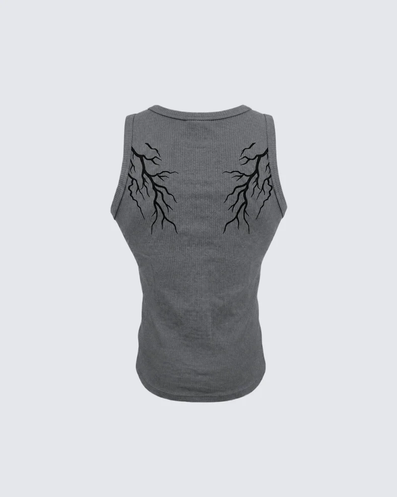 LIGHTNING Series | Street Style Ribbed Tank Top