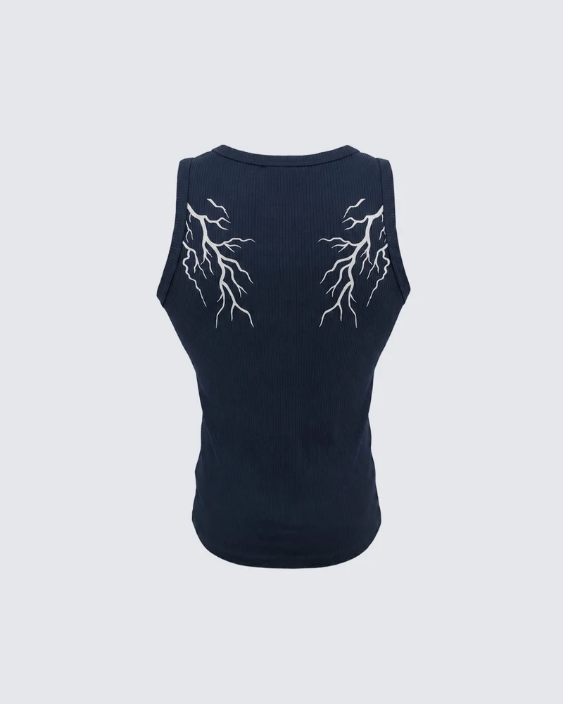 LIGHTNING Series | Street Style Ribbed Tank Top