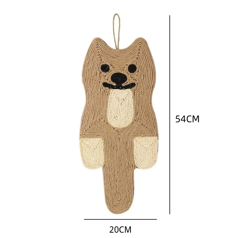 Kratzbrett Wand, Kratzmatte für Katzen aus Sisal, Zwei Designs zur Auswahl: Maus und Katze, Katzenkratzschutz für Sofa Teppich