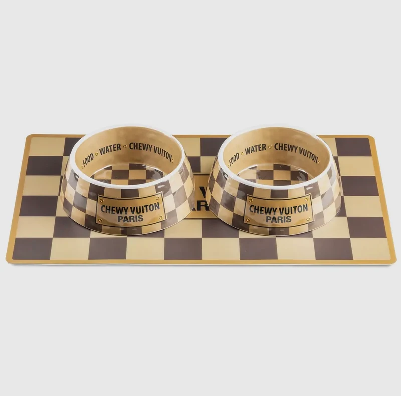 Chewy Vuiton Tischset - Hundematte checker