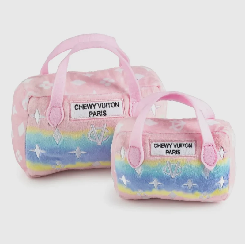 Chewy Vuiton Hundespielzeug Handtasche pink