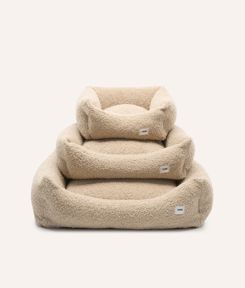 Beiges Teddy Hundebett, Snozy